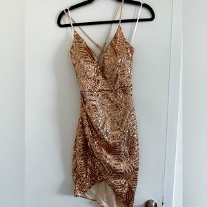Gold dress